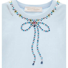 Load image into Gallery viewer, Monnalisa jewel jersey top&amp;skirt set