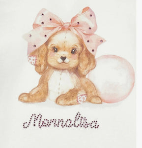 Monnalisa AW puppy skirt&top set