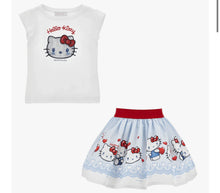 Load image into Gallery viewer, Monnalisa Hello kitty skirt set