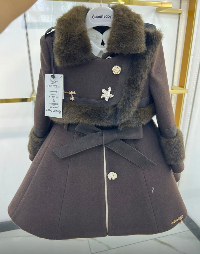 Chocolate brown Coat, dress, hat & bag (2/3 week wait)