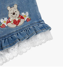 Load image into Gallery viewer, Monnalisa Winnie the Pooh top &amp; denim short set