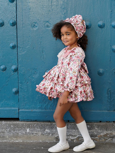 Ela AW25 Candy dress , knickers & bonnet