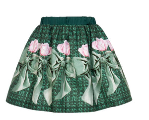 BC24 green skirt & blouse set