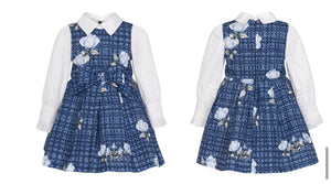 BC navy&blue pinafore dress