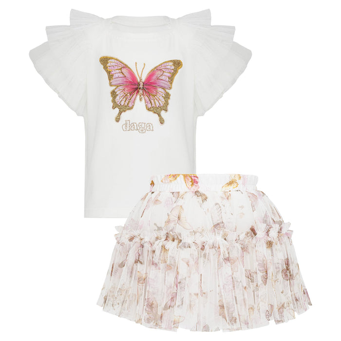 Daga SS26 Butterfly skirt & top set