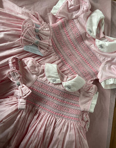 Pink with grey