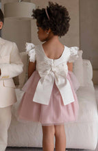 Load image into Gallery viewer, Miranda Cream&amp; Dusty pink dress