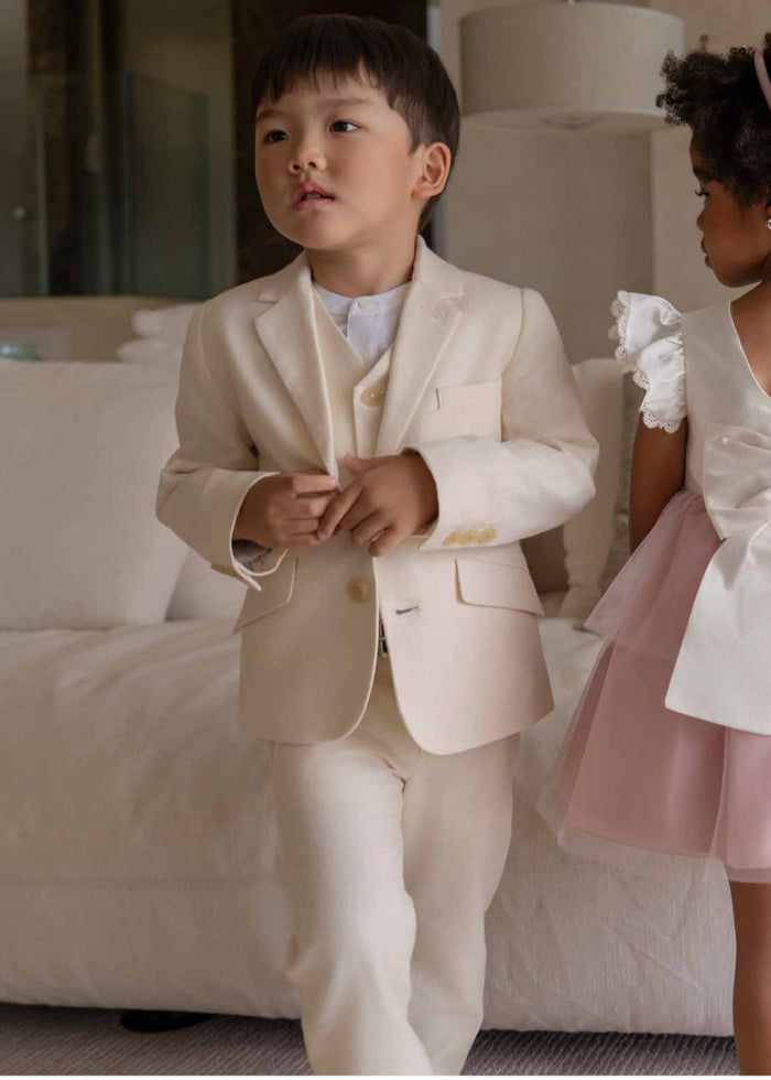 Miranda boys Cream full suit