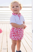 Load image into Gallery viewer, Boys Red cheque Miranda short set