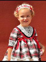 Load image into Gallery viewer, AW25 Red &amp; black cheque dress (hairband sold separately