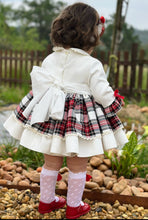 Load image into Gallery viewer, AW25 Velvet and cheque puffball dress