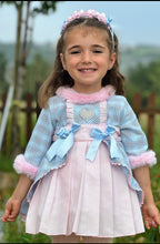 Load image into Gallery viewer, AW25 baby blue &amp; pink cheque Dress