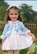 Load image into Gallery viewer, AW25 baby blue &amp; pink cheque Dress