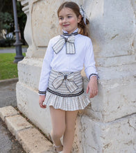 Load image into Gallery viewer, Naxos 3 piece skirt set with black trim