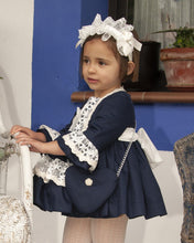 Load image into Gallery viewer, IN24 navy puffball dress