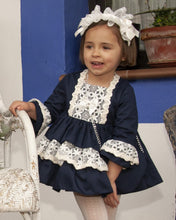 Load image into Gallery viewer, IN24 navy puffball dress