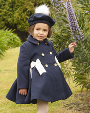 Load image into Gallery viewer, In24 girls Navy coat (hat sold separately)