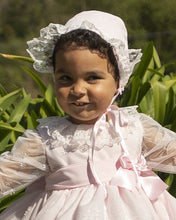 Load image into Gallery viewer, IN24 baby pink embroidered dress(bonnet/hat sold separately)