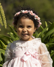 Load image into Gallery viewer, IN24 baby pink embroidered dress(bonnet/hat sold separately)