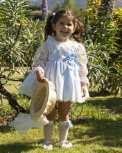 Load image into Gallery viewer, IN24 blue organza dress (bonnet/hat sold separately)