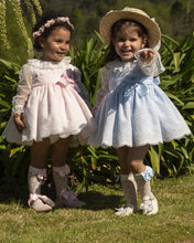 Load image into Gallery viewer, IN24 blue organza dress (bonnet/hat sold separately)