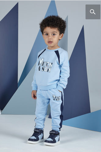 MS23 Light blue and navy tracksuit