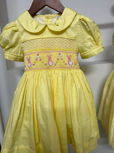 Lemon smock bunny dress (end of march deilvery)