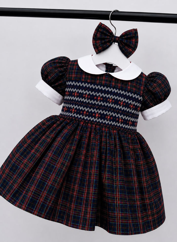 Preorder Tartan smock dress ( October deilvery)