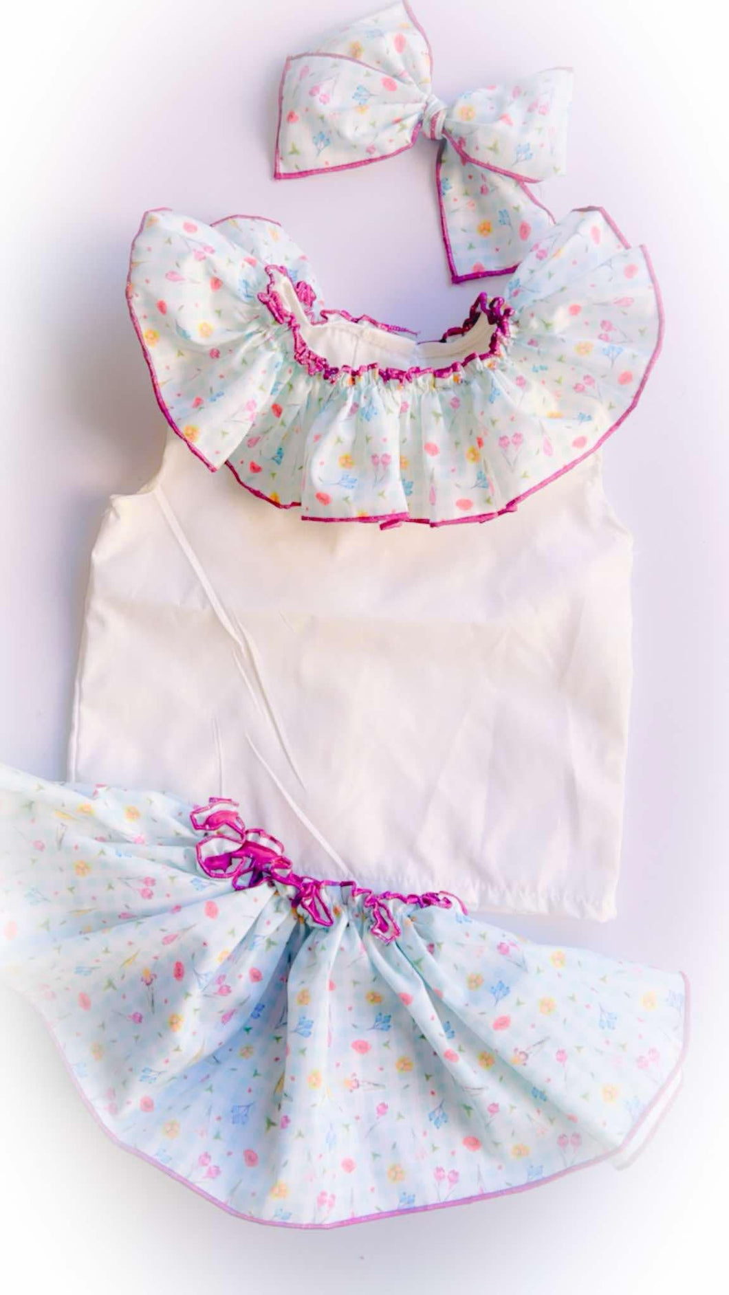 Ela Confection 3 piece set ( jam pants, top & bow