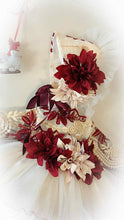 Load image into Gallery viewer, Ela confection Cream/ wine Dress