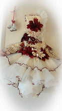 Load image into Gallery viewer, Ela confection Cream/ wine Dress