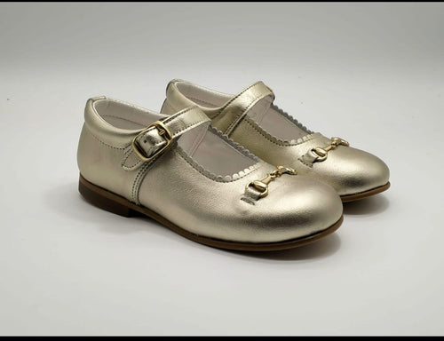 Gold Gg inspired Maryjane shoe