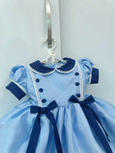 Load image into Gallery viewer, Blue glitter with navy details