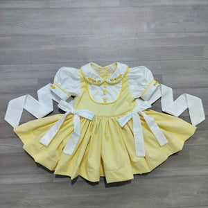 New Bunnie Lemon pinstripe classic dress ( delivery end of march)