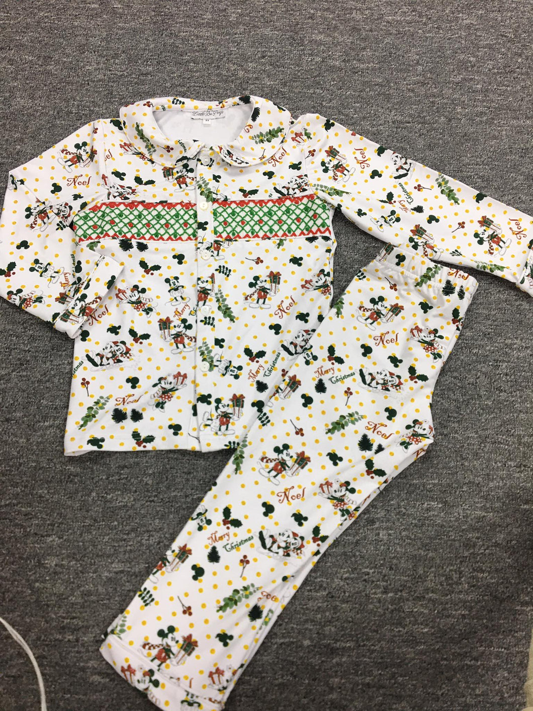 boys mickey mouse smock pj