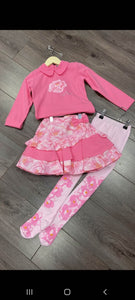 ADEE23 Peony pink skirt set