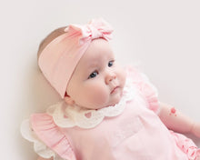 Load image into Gallery viewer, Little A pink romper