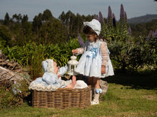 Load image into Gallery viewer, IN24 blue organza dress (bonnet/hat sold separately)