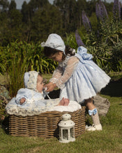 Load image into Gallery viewer, IN24 blue organza dress (bonnet/hat sold separately)