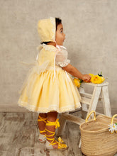 Load image into Gallery viewer, Sonata SS24 lemon organza flower smock