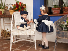 Load image into Gallery viewer, IN24 navy puffball dress