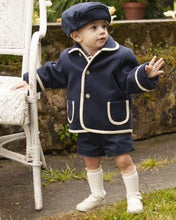 Load image into Gallery viewer, IN24 boys navy coat (hat sold separately)