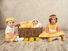 Load image into Gallery viewer, Sonata SS24 boys yellow gigham 2piece