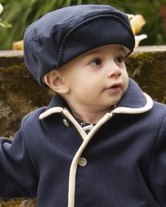 Load image into Gallery viewer, IN24 boys navy coat (hat sold separately)