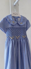 Load image into Gallery viewer, Blue smock dress