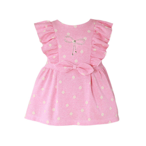 Miranda pink polka dot baby dress