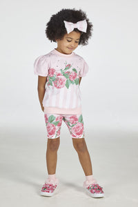 Fatima rose jumper cycling short set