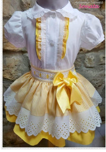 Yellow skirt set