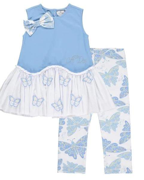 Jean butterfly blue legging set