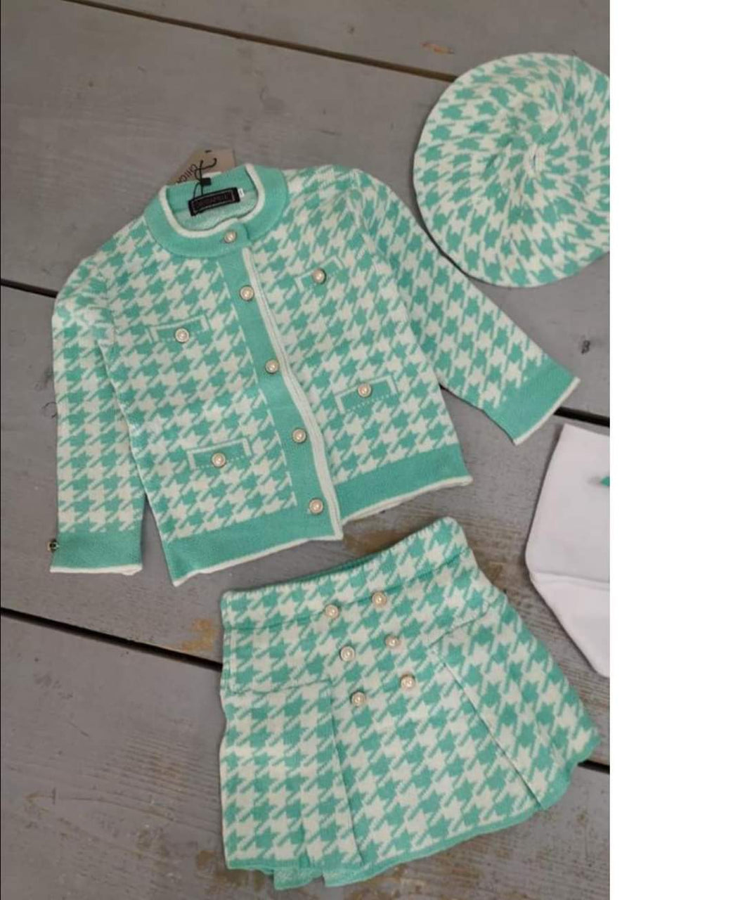 Mint baby girl set